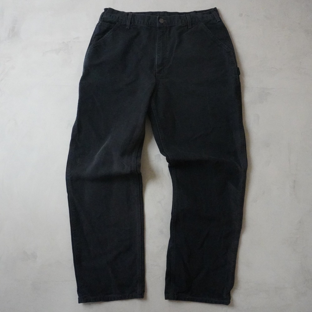 Carhartt B11-BLK Loose Original Fit Canvas Work Pants 38x34 Mens Black Carpenter